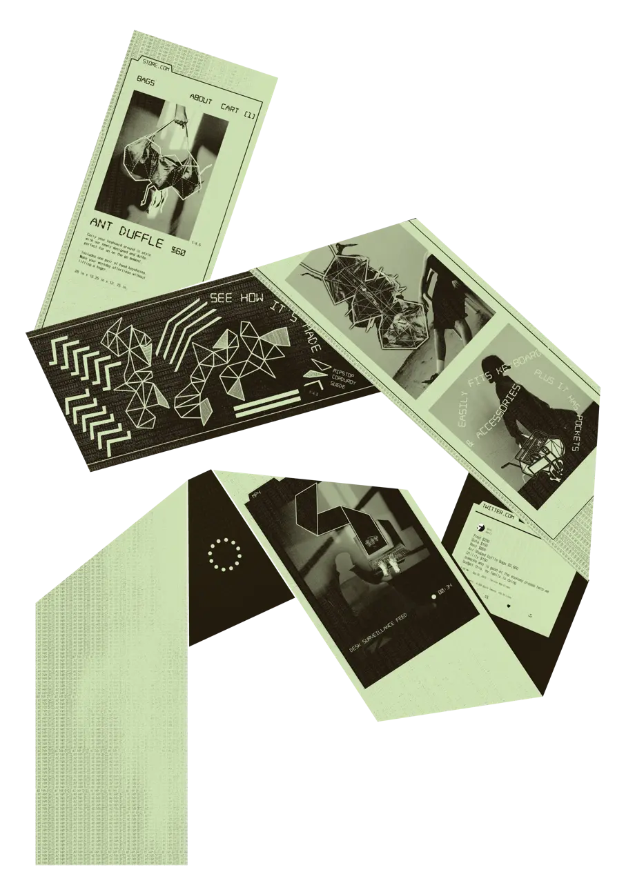 ant farm office pin-up all four